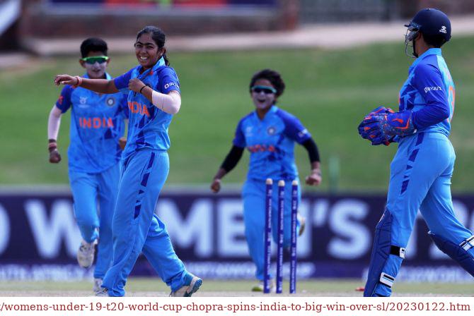 Chopra spins India to big win over SL