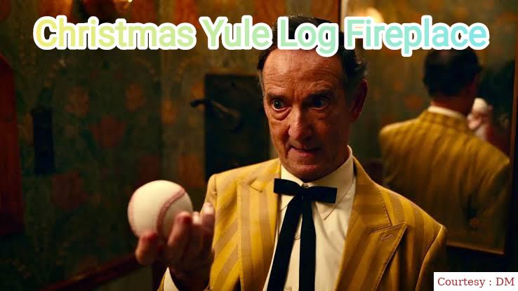 Christmas Yule Log Fireplace