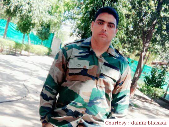 Churu soldier martyred in Jammu and Kashmir in an encounter with terrorists.