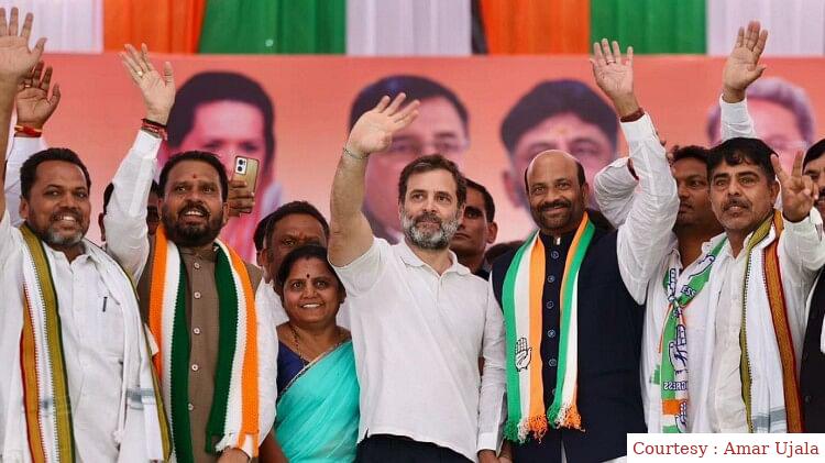 Congress won the Karnataka assembly elections by adopting BJPs form.