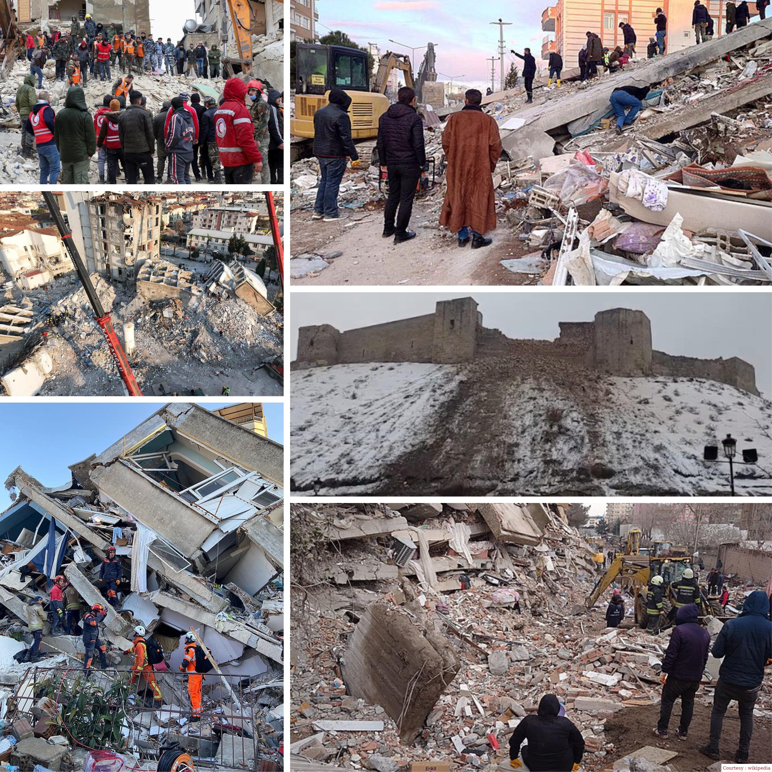 Dearcast earthquake causes the death toll in Turkey and Syria to 47000, relief work continues