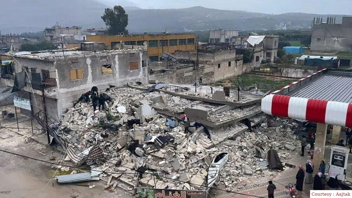 सीरिया में सैन्य अकादमी पर ड्रोन से हमला।