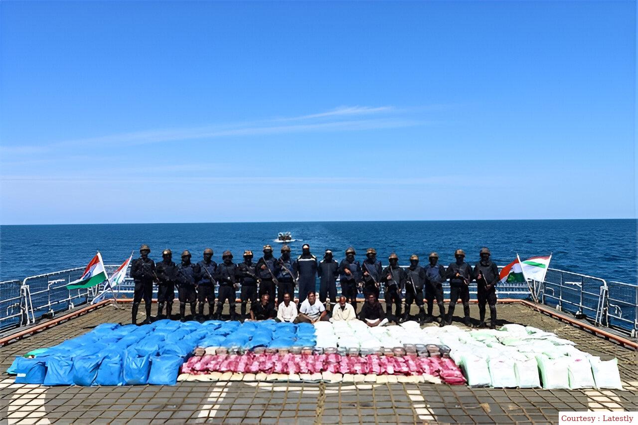 Drugs worth ₹ 108 crore recovered near Tamil Nadu coast