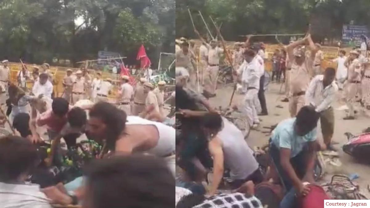 During Moharram, the mob created a terrible condition after the police objection with Tajiya in the procession