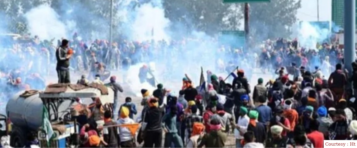 Farmers' Protest Intensifies: Demonstrators Equipped with Gas Masks