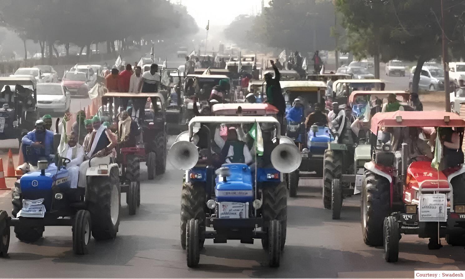 Farmers tractor march in Punjab today