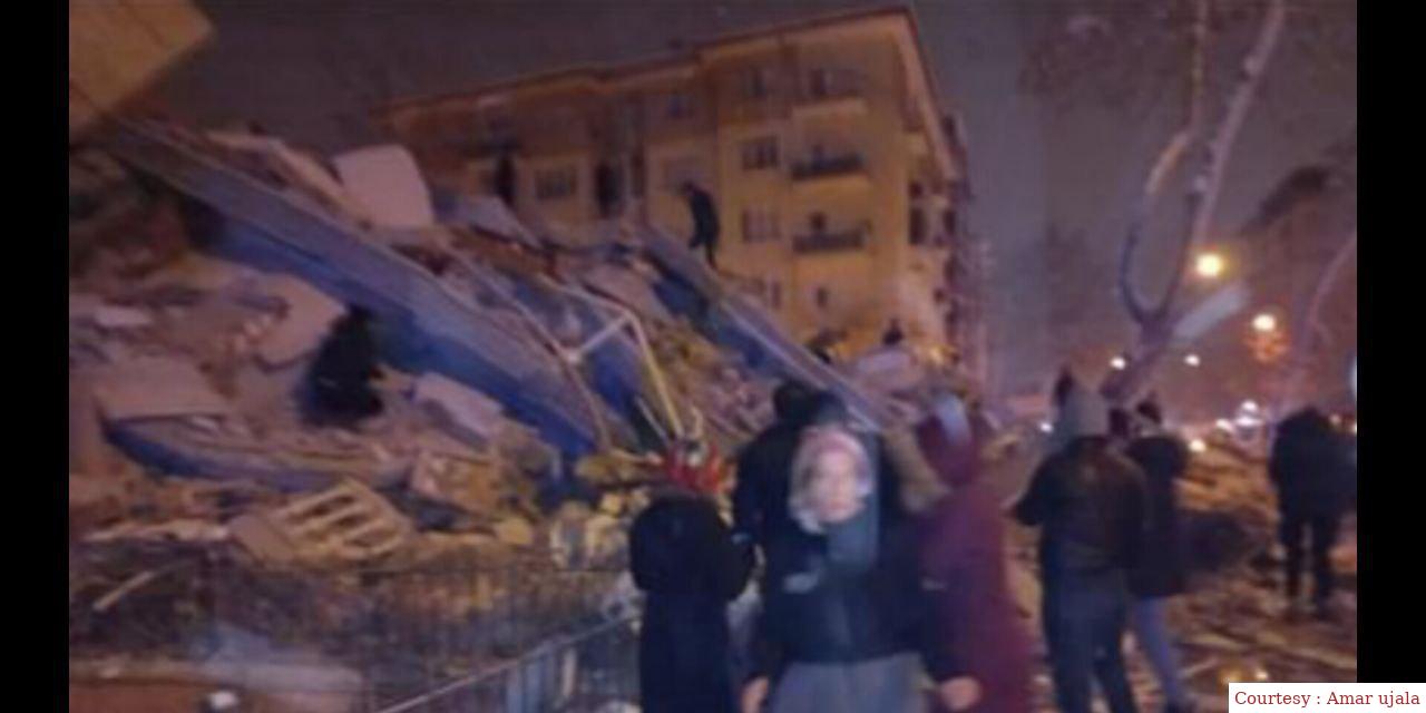 Fierce earthquake tremors in Turki.