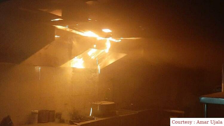 Fierce fire in Hotel Spring Sky.