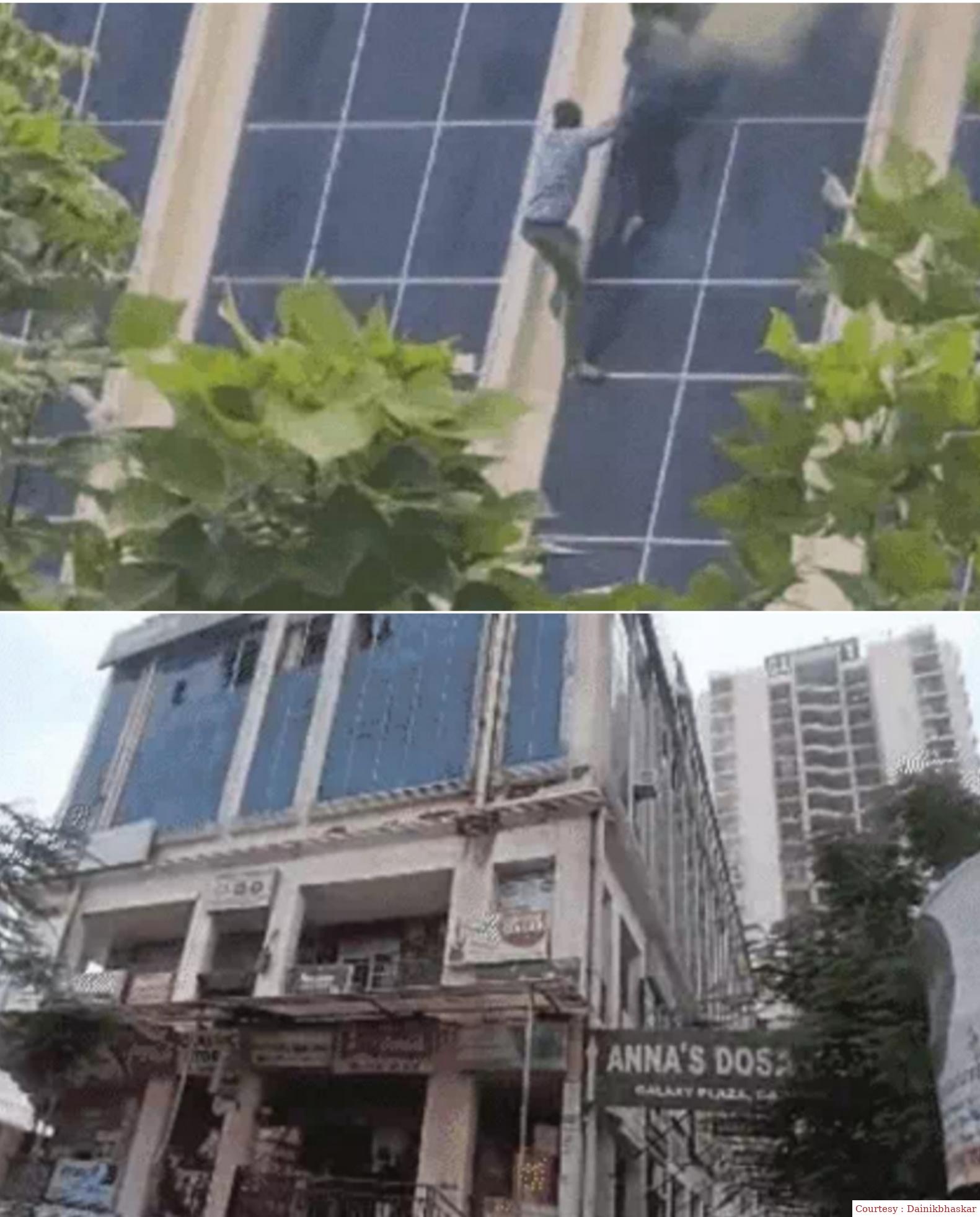 Fire in Galaxy Plaza Mall in Greater Noida. Three people stranded inside: rescue starts.