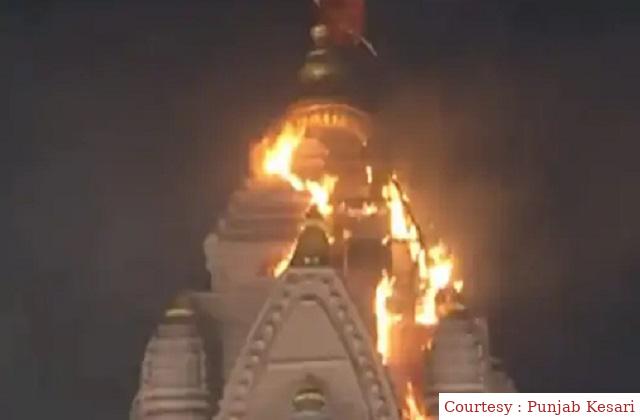 पुणे में गणेश पूजा पंडाल में लगी आग, भाजपा अध्यक्ष नड्डा थे उपस्थित।