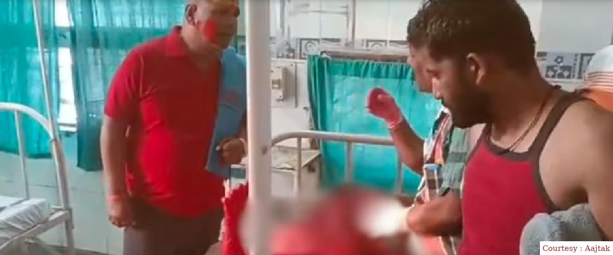 महाकाल मंदिर में भस्म आरती के दौरान गर्भगृह में आग