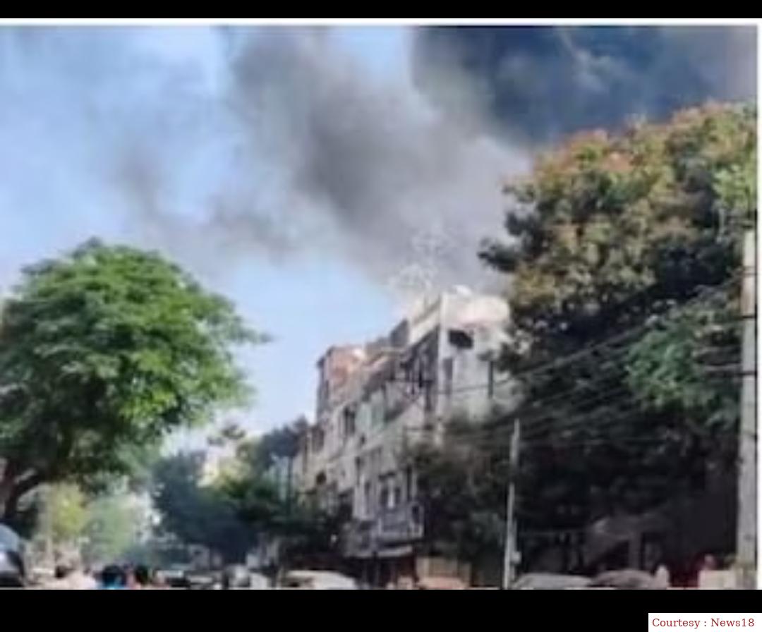 Multi -storey building fire in Hyderabad, 9 people died