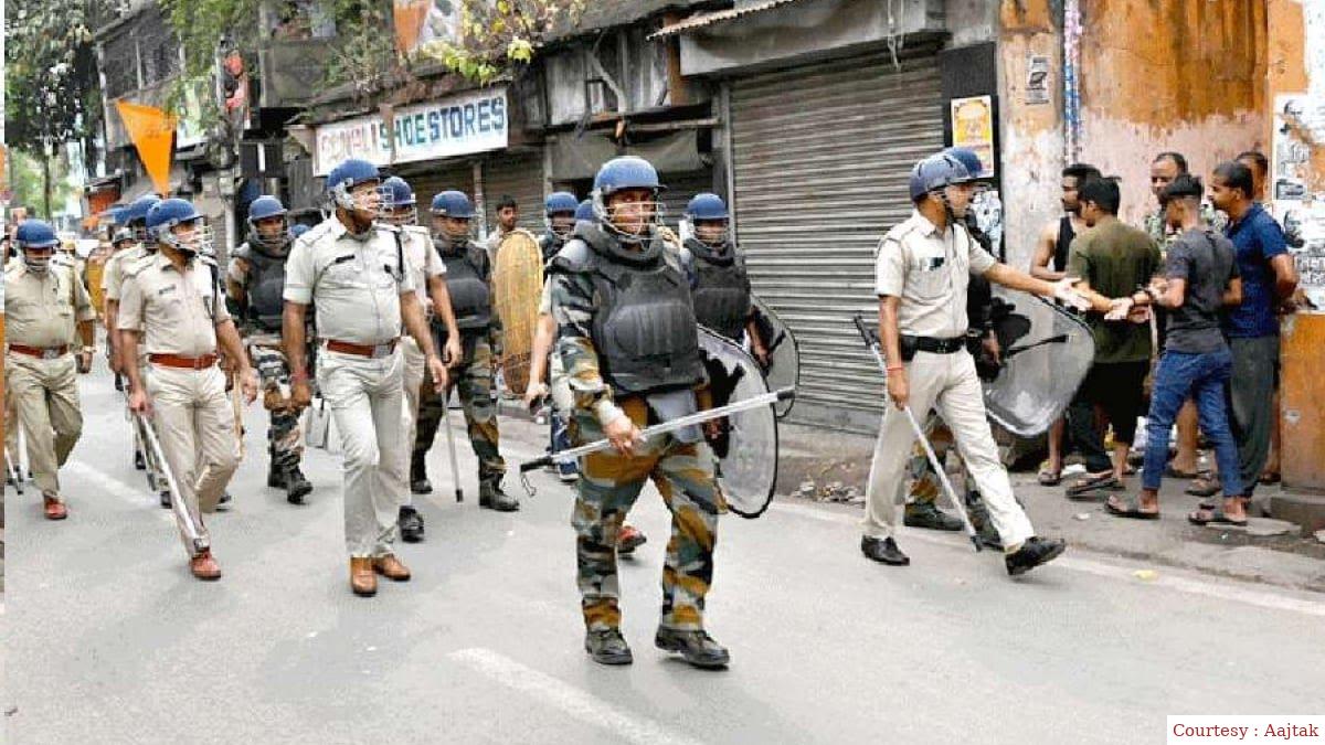 मनीपुर में दो गुटों के बीच गोलीबारी।