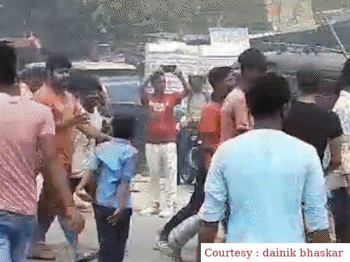 Firing on villagers protesting against the electricity department.