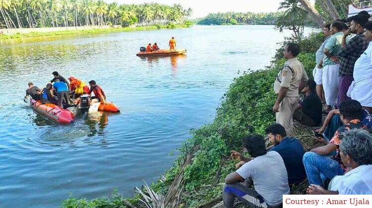 मछुआरे की मौत, मंत्री पहुंचे घटनास्थल, लोगों का विरोध प्रदर्शन।