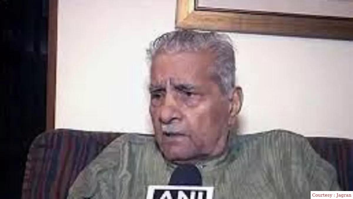 पूर्व कानून मंत्री शांति भूषण का निधन।