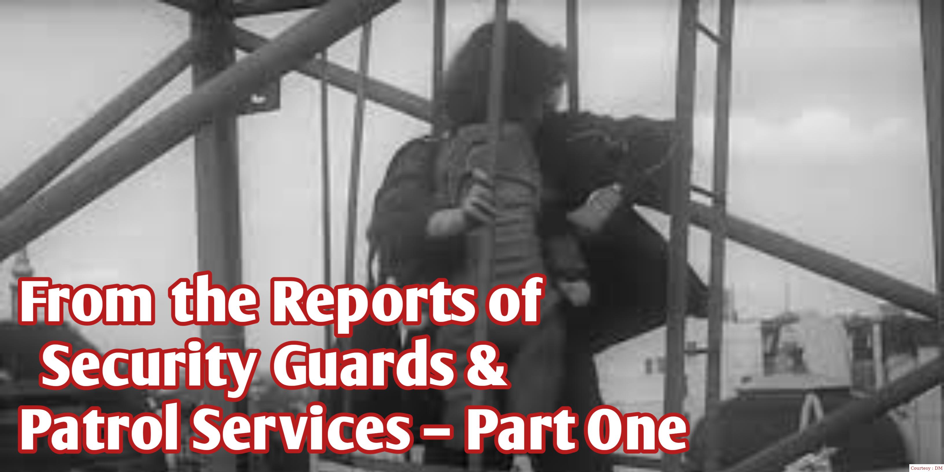 Watch Free  From the Reports of Security Guards & Patrol Services – Part One Full Movie Online