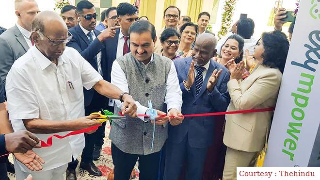 Gautam Adani and Sharad Pawar seen together in Ahmedabad