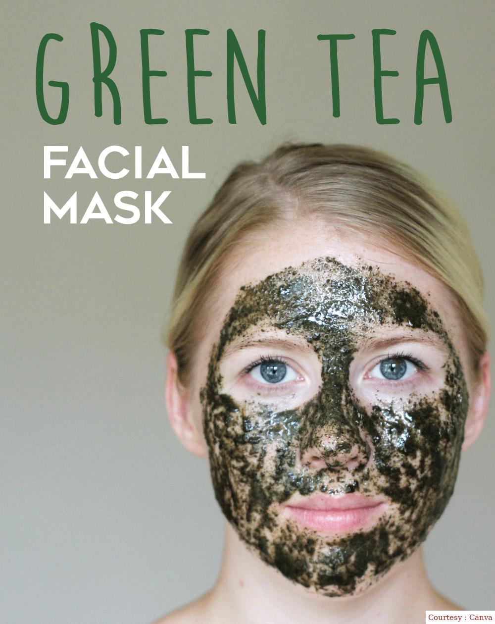 Green tea face mask for oily skin