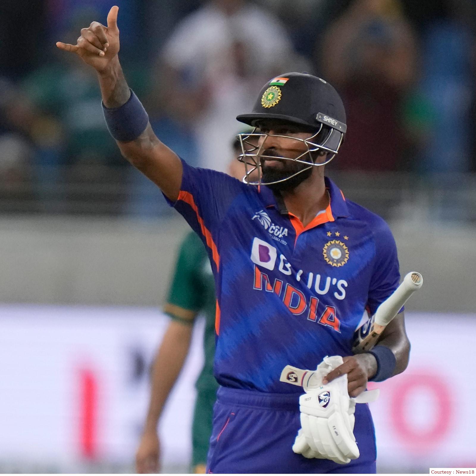 हार्दिक पाण्ड्या पर लगा जुर्माना।