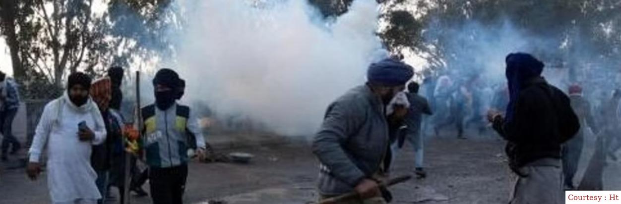 Haryana authorities deploy tear gas-firing drones to manage protesting farmers
