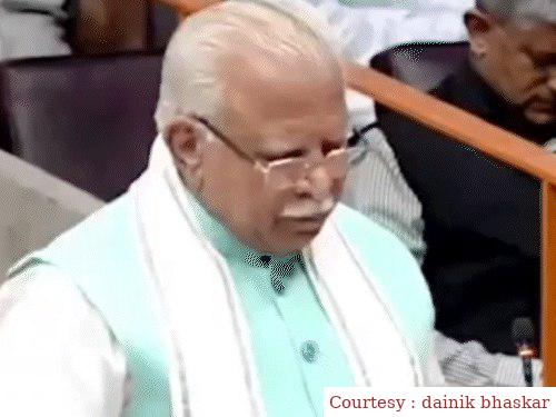 Haryana CM Khatter announced a 20% reservation in promotion to SC employees in the assembly.