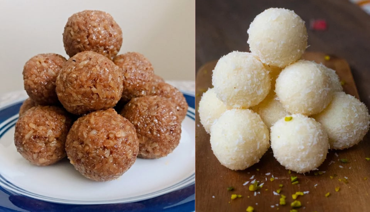 Healthy and tasty coconut laddus