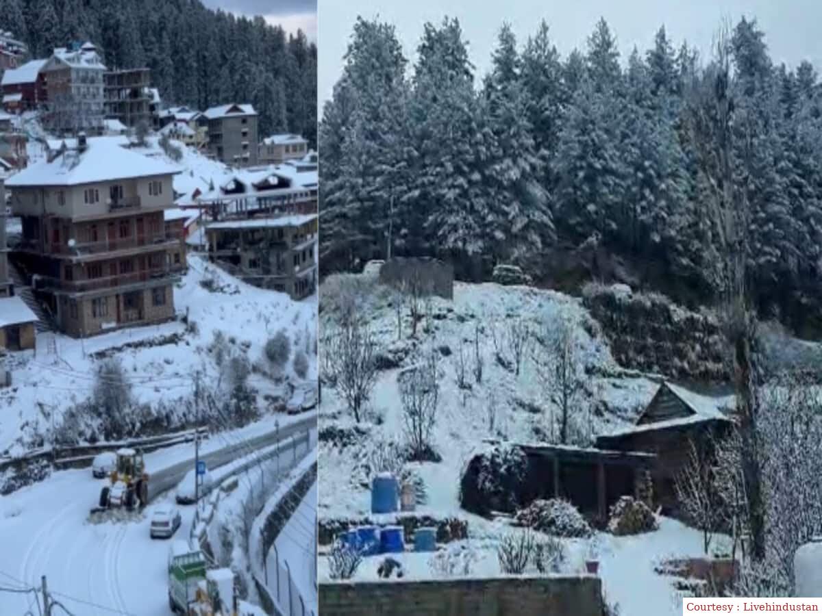 हिमाचल प्रदेश में भारी बर्फबारी, ऑरेंज अलर्ट