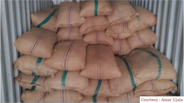 Heroin worth crores of rupees seized at the airport.