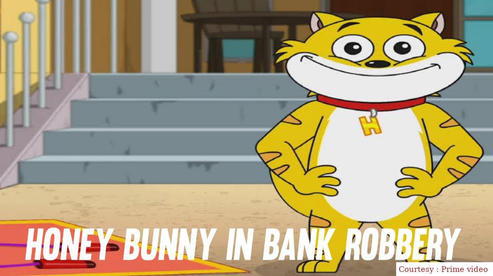 Honey Bunny in bank robbery