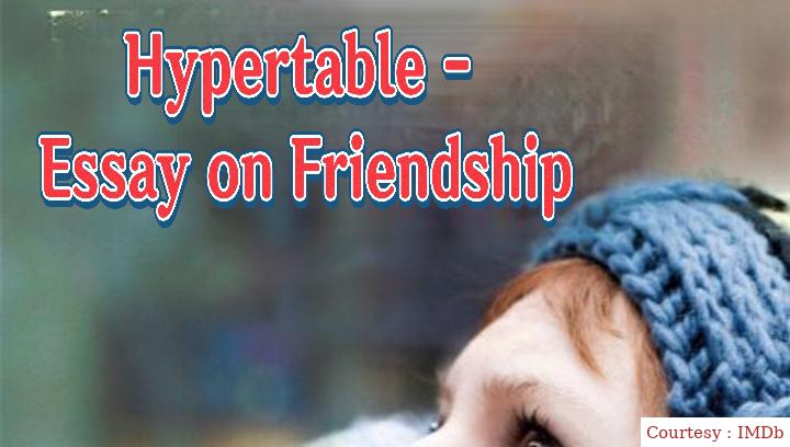 Hypertable – Essay on Friendship