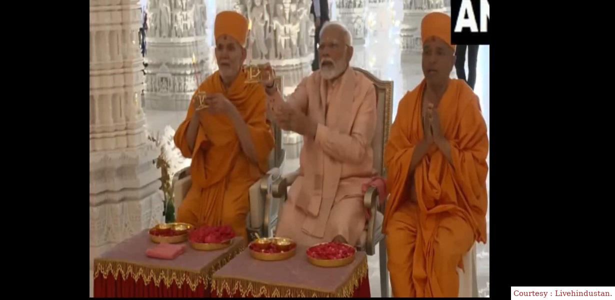 In the United Arab Emirates, PM Modi first inaugurated the Hindu temple.