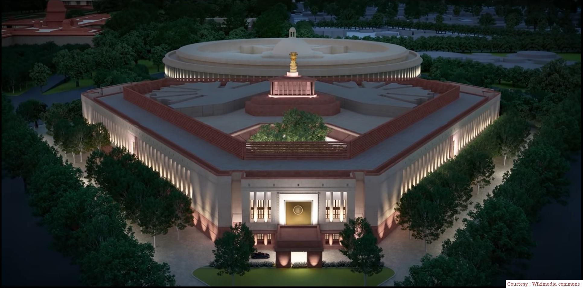 Inauguration of new parliamentary building today.