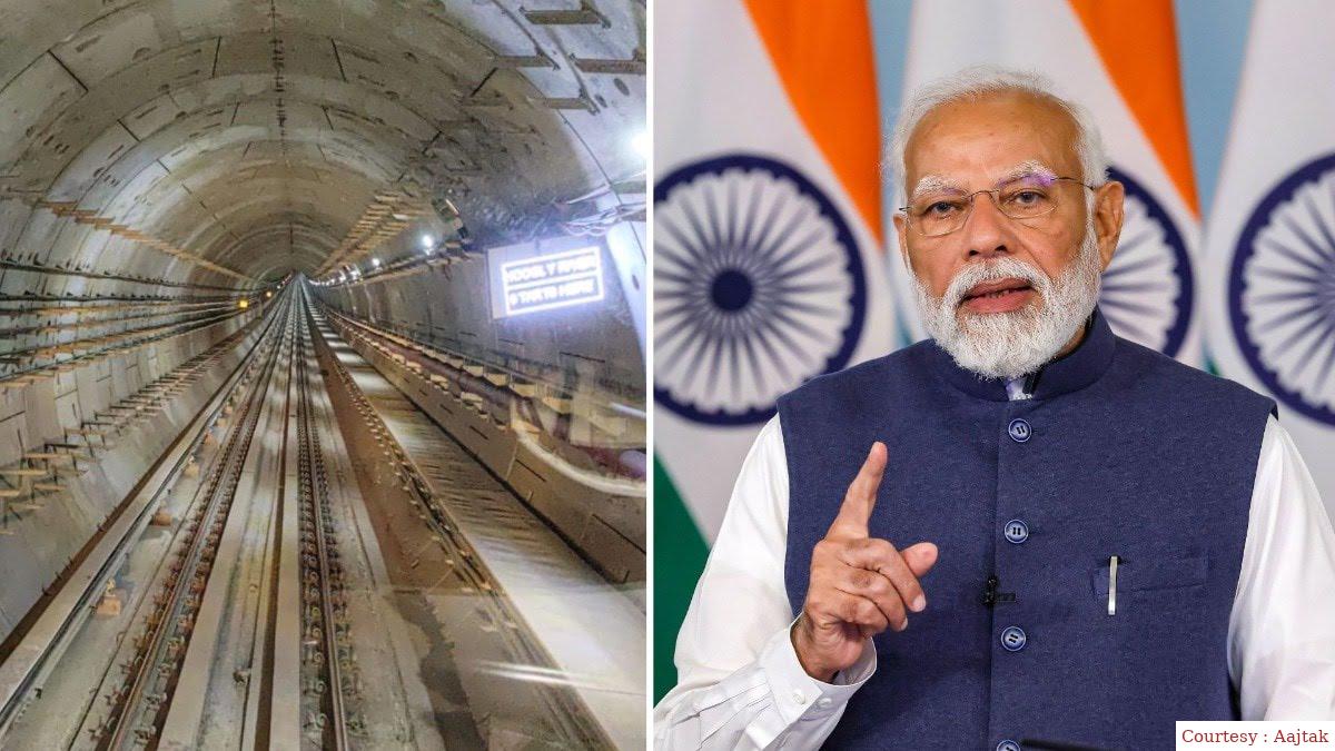 Inauguration of the countrys first underwater metro today