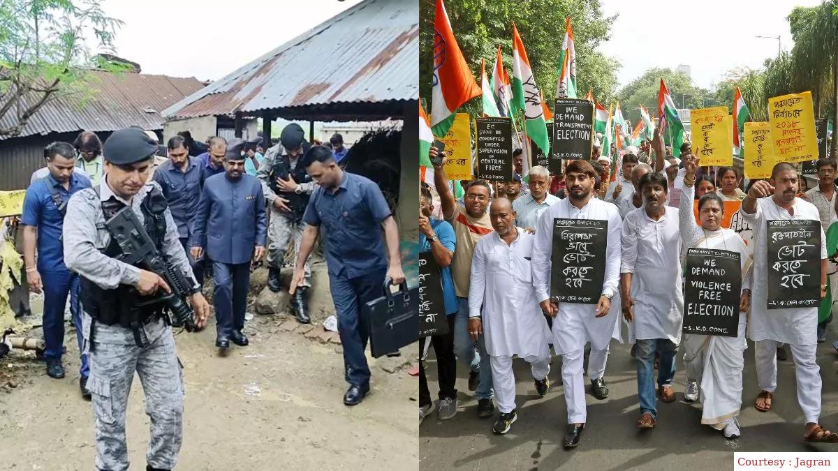 हिंसा और बूथ लूटने की घटनाएं बरकरार, मुक दर्शक बना आयोग।