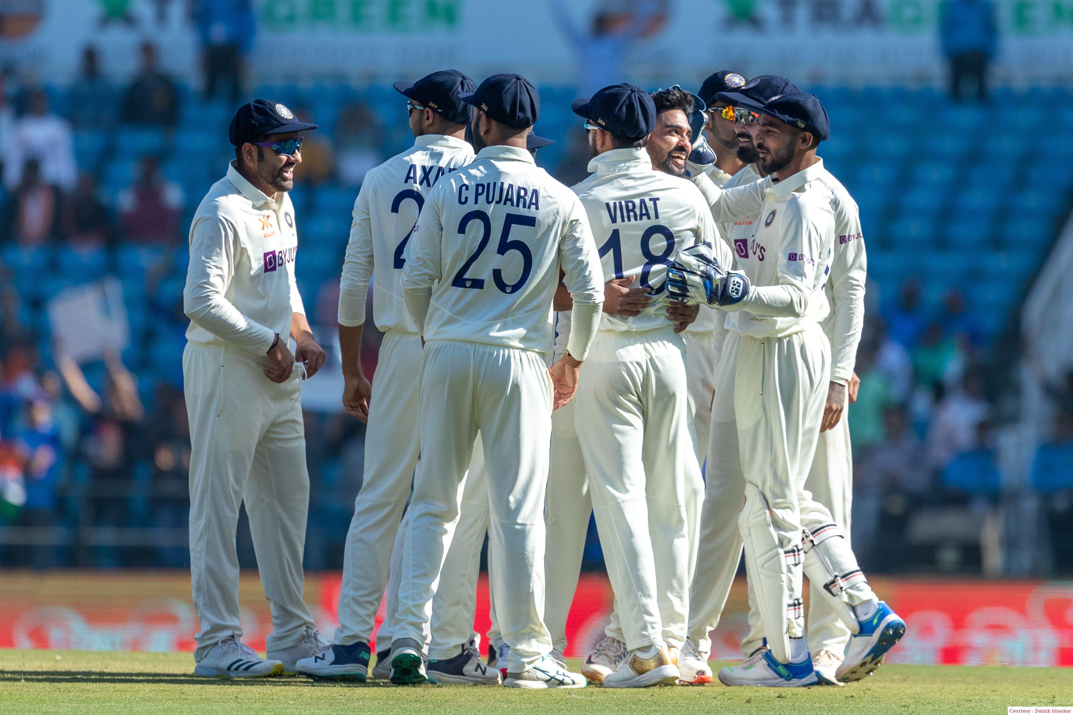 India defeated Australia by 32 runs in the first Test.
