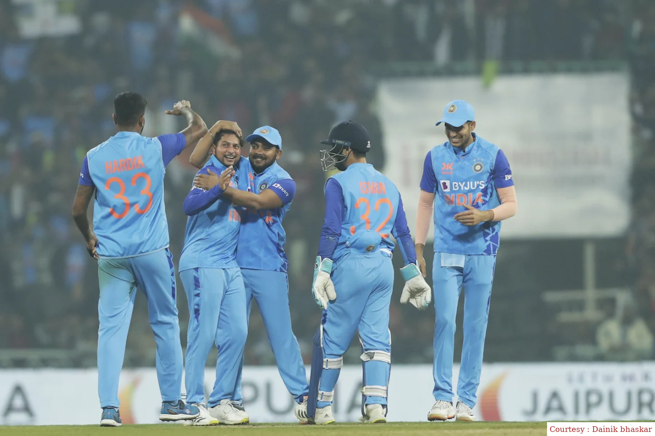 India defeated New Zealand by 6 wickets.