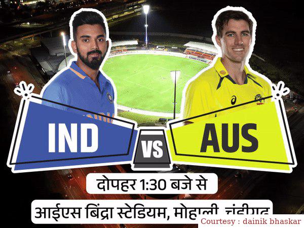 ऑस्ट्रेलिया से भारत को मिला 277 रन का टारगेट, गिल-गायकवाड़ ने की शानदार शुरुआत।