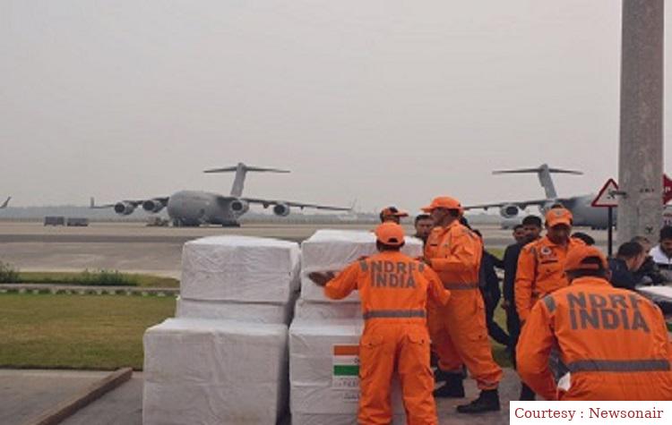 India sent 32 tons of essential items for Philisman