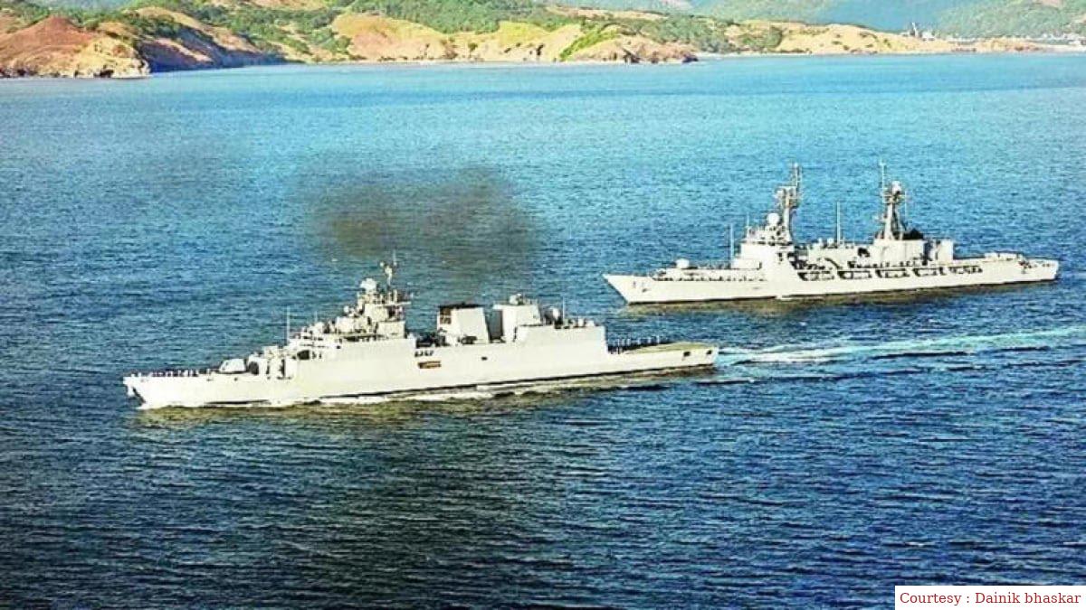 इंडियन नेवी ने हाइजैक शिप से मछुआरे को बचाया।