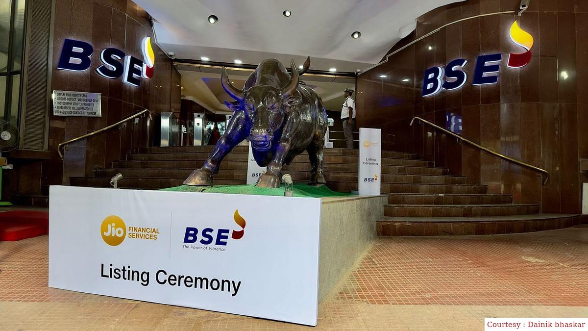 Jio Financial Services share fell 5% on the very first day of listing
