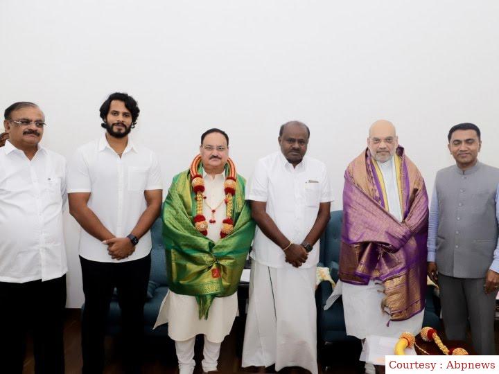 कर्नाटक की पार्टी जेडीएस हुई एनडीए में शामिल।