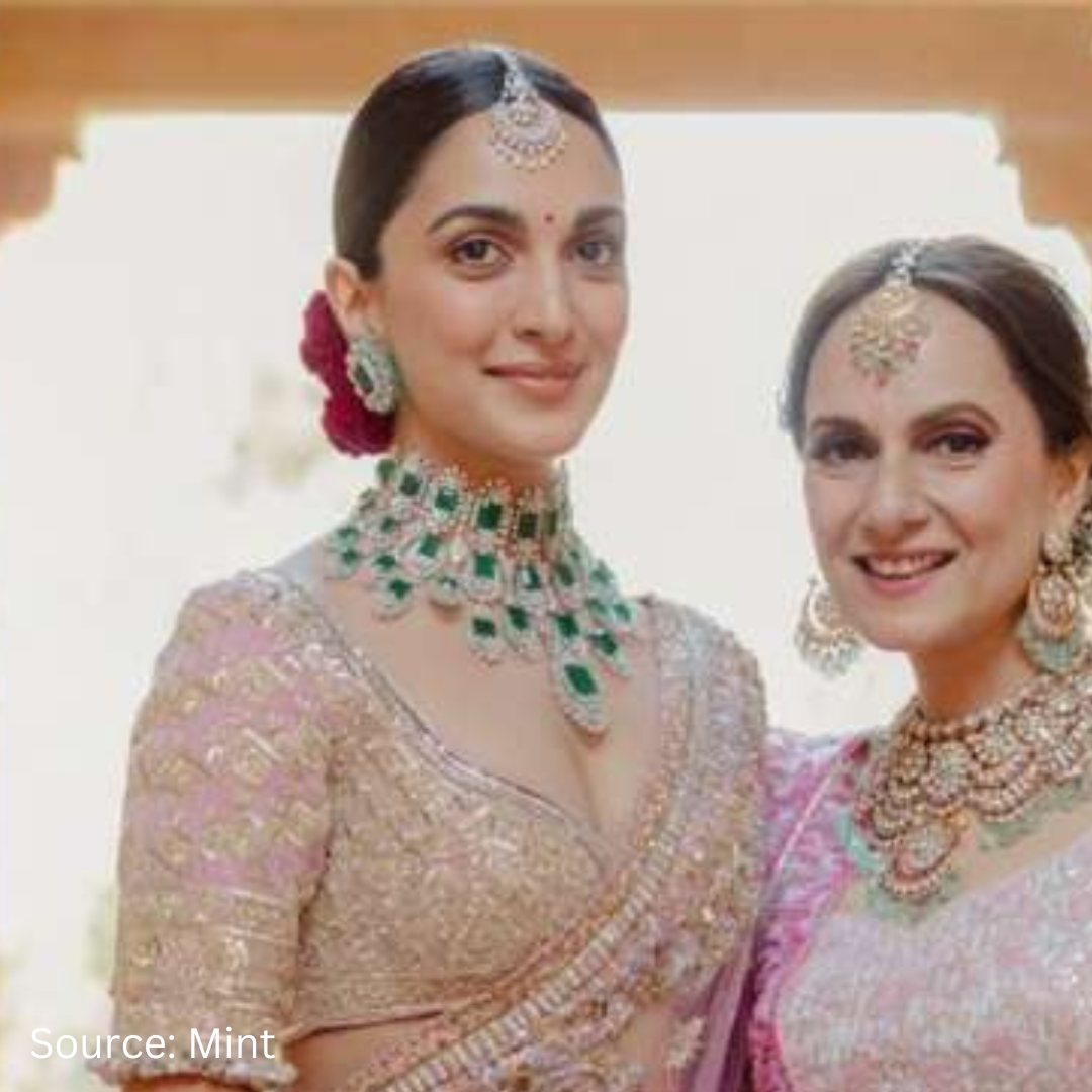 Kiara Advani is a most beautiful bride in a gold lehenga
