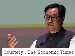 Kiren Rijiju exits the law ministry after having a long and fiery run-in with judiciary