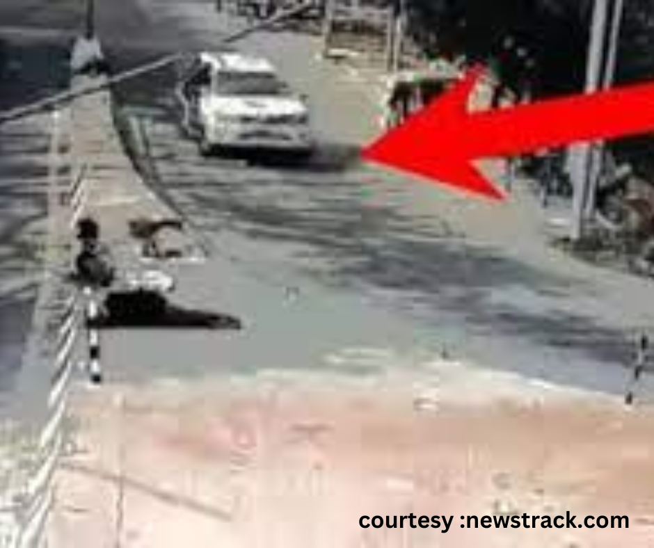 Lucknow: Fortuner dragged the e-rickshaw driver in Lucknow.