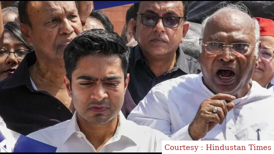 Manipur violence: Opposition holds protest outside Parliament