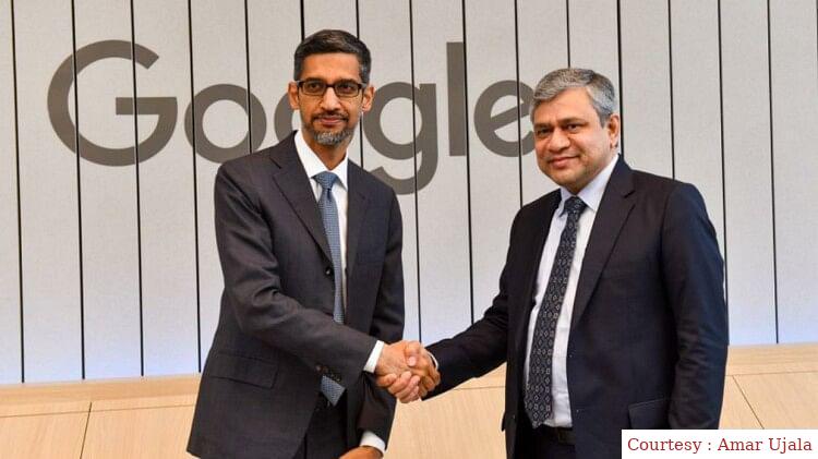Meeting between Googles CEO and Electronics Minister.