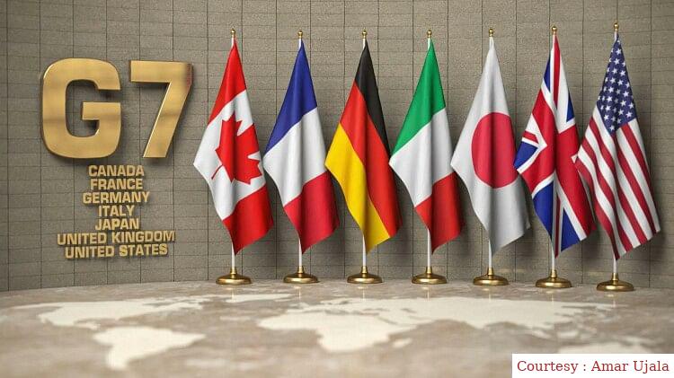 रूस के खिलाफ खड़े हुए ग्रुप ऑफ सेवन के सदस्य।