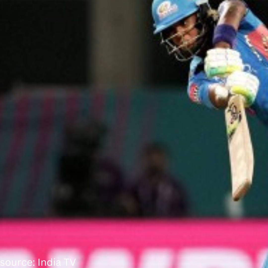 Mumbai Indians thrashing Delhi Capitals with eight wickets