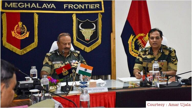 On a two -day visit, the Director General of Border Security Force Meghalaya Frontier reached BSF.